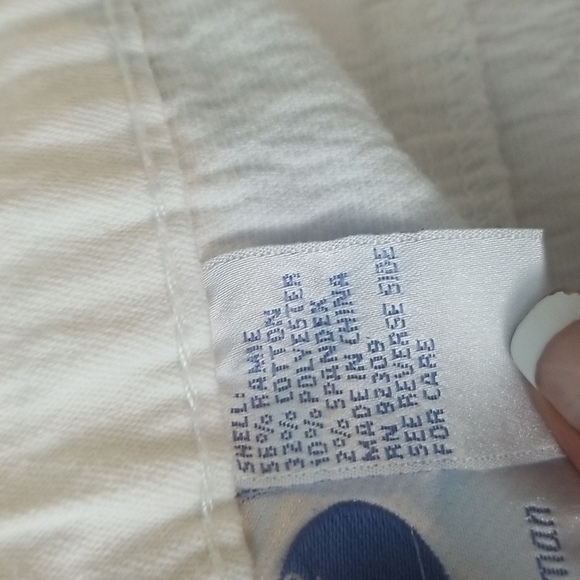 DG2 Diane Gilman Size 14P Off White Crinkle Jeans - Picture 4 of 4